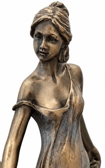 MORSDAG GAVE. Unik art nouveau skål med tre Lady til bolig dekoration