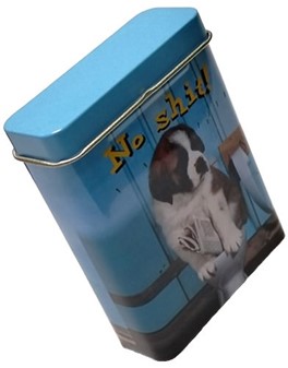 ETUI TIL HJEMMERULLET CIGARETTER. 4 stk. metal etui til cigaretpakke