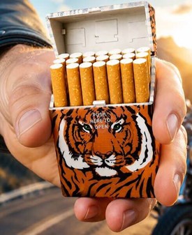 CIGARET ETUI PLASTIK. 3 stk. etui til cigaretpakke med vilde dyr