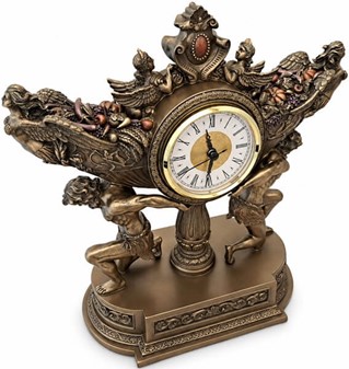Tidløs Bronze Kaminur. Eksklusiv bryllupsgave og barok kunst i ét