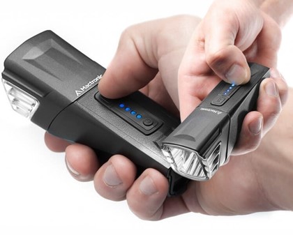 Tripper - Genopladelig cykelforlygte. 500 lumen LED og powerbank i ét