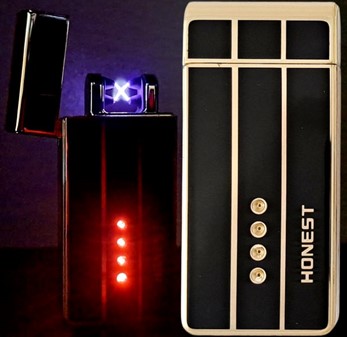 ELEKTRONISK LIGHTER USB. Eksklusiv genopladelig arc lighter i gaveæske