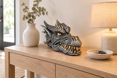 Herre Smykkeskrin. Drage – Unik Fantasy Figur og Gave til Ham