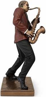 Jazzsaxofonist Figur. Perfekt og stilfuld gave til musikelskere