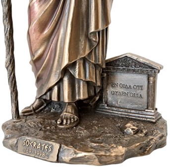 SOKRATES. En unik bronze figur af antikkens største filosof fra Athen