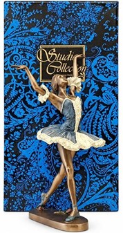 SMÅ GAVER TIL PIGE. Smuk og billig bronzefigur af ballerina i dans