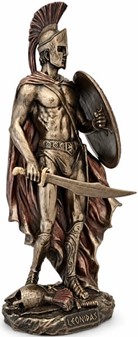 Eksklusiv bronze statuette af Kong Leonidas – Helt til din hylde