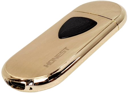 Luksuriøs Genopladelig Guld USB Lighter - Miljøvenlig og Elegant