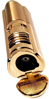 Luksus Guld Gas Lighter. Elegant & Pålidelig Stormflamme Lighter