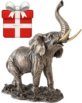 Lille Elefant Figur. Bronze Dekoration – Perfekt Gave til Hjemmet