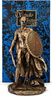 LEONIDAS SKULPTUR. Spartansk kriger og konge - Pynte figur til hjemmet