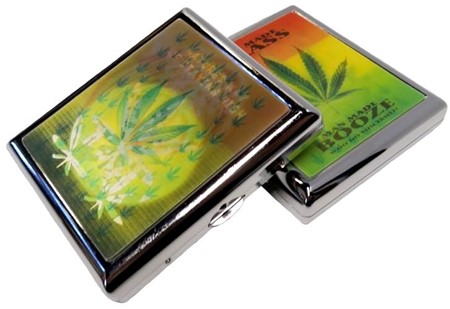 ÅRSDAGS GAVE TIL HAM. Cigaretetui med hologrammer. 20 stk cigaretter