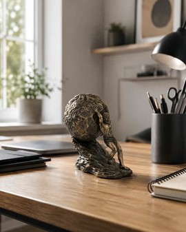 Sisyfos Bronze Figur. Et Symbol på Vedholdenhed og Dekorativ Elegance