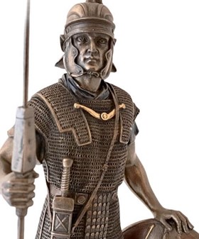 Romersk Legionær Figur i Bronze. Perfekt Gave til Ham og Kontor Pynt