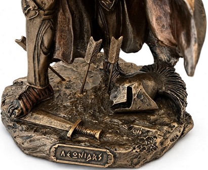 LEONIDAS SKULPTUR. Spartansk kriger og konge - Pynte figur til hjemmet