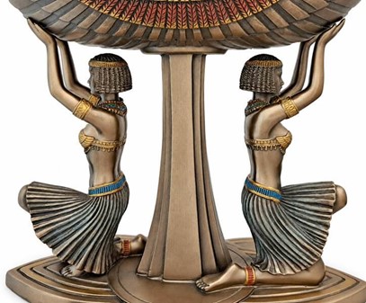 Dekorationsskål med egyptiske danserinder. Eksklusiv gave til brudepar