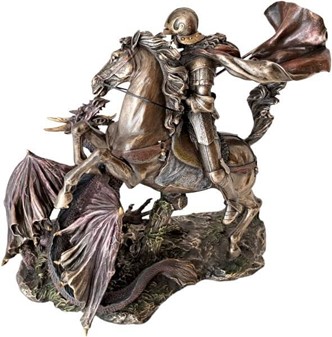 Sankt Jørgen og Dragen Statue. Den ultimative gave til mænd med mod