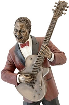 Gave til musikelsker. Eksklusiv Jazz Guitarist Figur med Attitude!