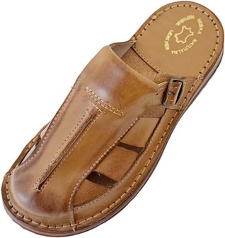 HERRE SANDALER. Moderne, billige sandaler ægte læder med en gummisål