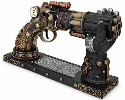 GAVE TIL KOLLEGA . Forbløffende Steampunk pistol, pynt til hjemmet