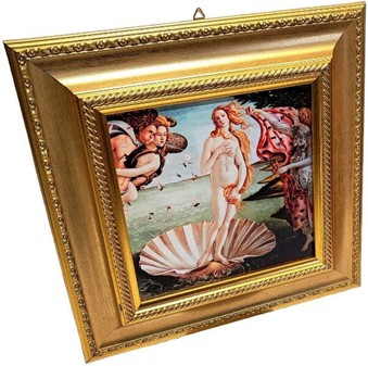 MALERIER REPRODUKTIONER. Smuk miniature af "Venus' fødsel" Botticelli