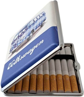 VW Cigaretetui til 20 stk. Ikonisk Bus og Beetle Design