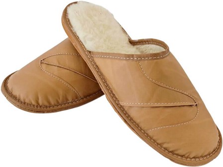 Herre Hjemmesko i Kunstlæder og Uld. Holdbare, varme og elegante