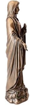 JOMFRU MARIA. Smuk bronzefigur til katolske og religiøs julegaveide