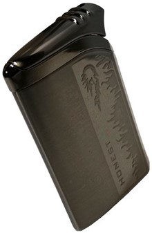 GAVEIDEER TIL SØSTER. Unik og billig metal gaslighter i grafitfarve