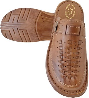 SANDALER. Moderne, billige herresandaler ægte læder med en gummisål