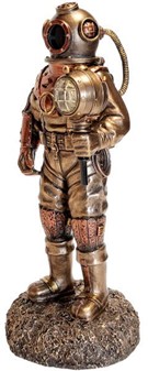 DEKORATION HJEMMET. Steampunk Veronese figur af døde dykker med LED