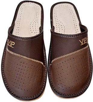 TØFLER TIL MÆND. Topkvalitet billige læder slippers herre