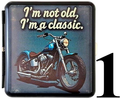 Cigaret Etui Metal med Chopper Motiv – Den perfekte gave til mænd