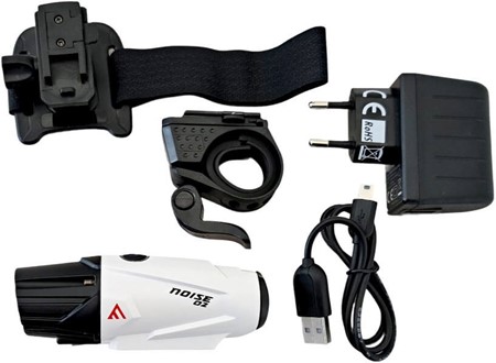 KRAFTIG CYKELLYGTE. Genopladelig cykel forlygte Noise 02, 500 lm