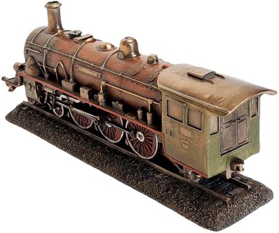 Steampunk Damplokomotiv Figur – En nostalgisk rejse i miniature!