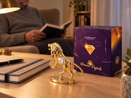 STJERNETEGN FIGUR LØVE. Perfekt, Forgyldt Gaveidé til Fødselsdag