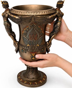 En egyptisk vase fra Veronese. To gudinder og et strejf af evighed!