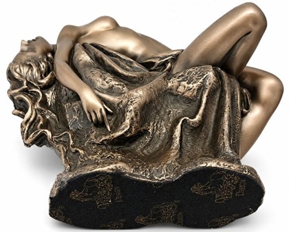 Forførende kvindefigur i bronze. Perfekt romantisk gave til ham!