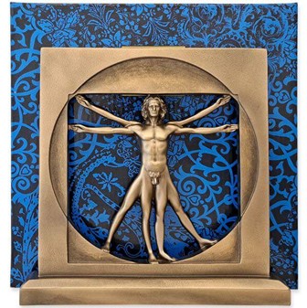 DEKORATION TIL HJEMMET. Figur af Vitruvianske Mand, Leonardo da Vinci