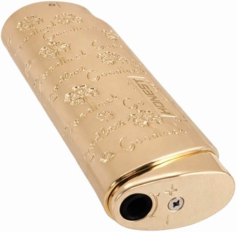 GAS LIGHTER. Eksklusiv Guld Lighter med Jet Flamme