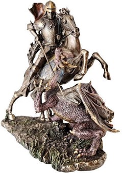 Sankt Jørgen og Dragen Statue. Den ultimative gave til mænd med mod