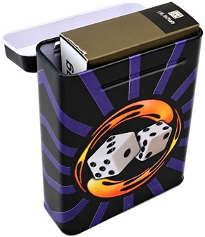 Cigaretetui Metal med Marilyn Monroe og Lucky Dice. To stk i Sæt
