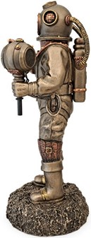 DEKORATION HJEMMET. Steampunk Veronese figur af døde dykker med LED