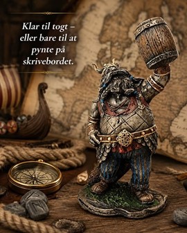 Sjov Viking Figur med et Krus Øl. Perfekt idé til ukonventionel gave