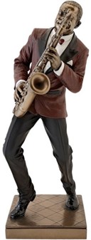 Jazzsaxofonist Figur. Perfekt og stilfuld gave til musikelskere