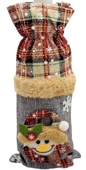 Gør vinen festlig. Den sødeste nisse vinskjuler til julen! (2 stk.)