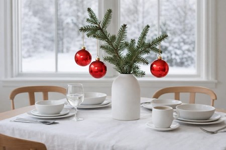 Spektakulær polske glas julekugler i intens rød blank, Ø 8 cm 6 stk