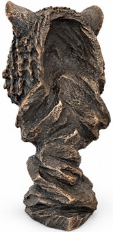 Bronze buste af tiger. Eksklusiv stuepynt og kontordekoration