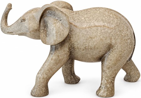 Elegant Granit Elefant Figur. Et symbol på styrke og lykke som gave