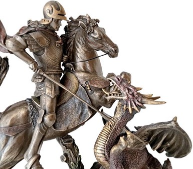 Sankt Jørgen og Dragen Statue. Den ultimative gave til mænd med mod